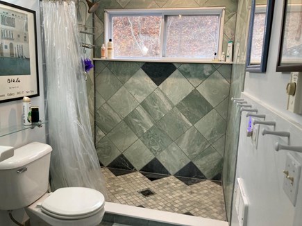 Wellfleet Cape Cod vacation rental - One of two marble bathrooms.