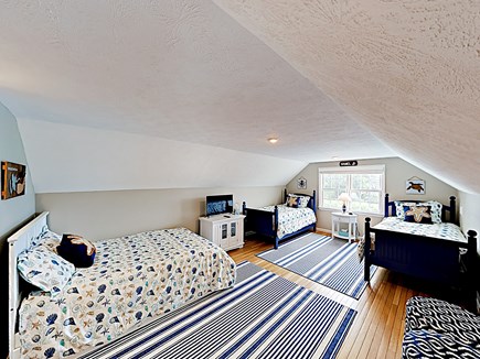 Falmouth Cape Cod vacation rental - 3rd bedroom located upstairs with full bed and 2 twins