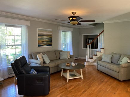 East Falmouth Cape Cod vacation rental - Living Room open to Kitchen