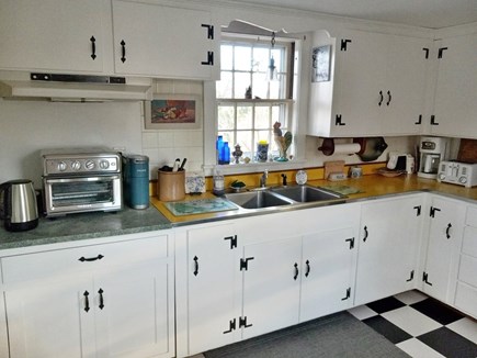 Chatham Cape Cod vacation rental - Kitchen with Cuisinart Air Fryer Toaster Oven &  Keurig .