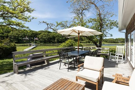 West Falmouth Cape Cod vacation rental - Back Deck