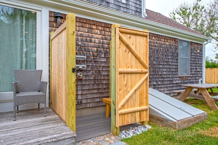 East Orleans Cape Cod vacation rental - New enclosed outdoor shower