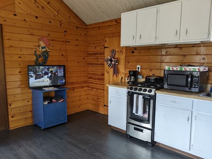 Dennisport Cape Cod vacation rental - Kitchen with new stove.