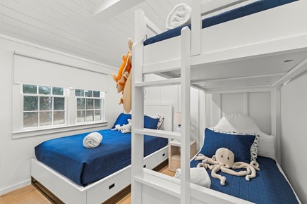 Massasoit Hills, Eastham, MA  Cape Cod vacation rental - Third Bedroom with Full Bed and Twin Bunk