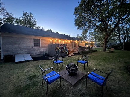 South Dennis Cape Cod vacation rental - Outdoor shower and fire pit