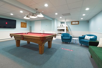 Eastham Cape Cod vacation rental - Game room has huge smart TV with access to streaming platforms