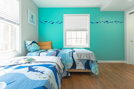 Eastham Cape Cod vacation rental - Kids room with two twin beds (one with a twin trundle pull out)