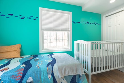 Eastham Cape Cod vacation rental - Portable baby crib with mattress rolls into kids room or master