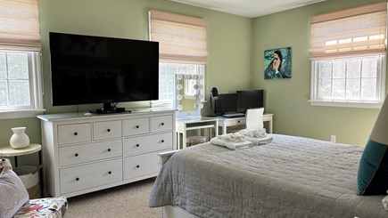 Dennis Cape Cod vacation rental - Primary bedroom with remote working desk and makeup table