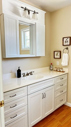 Dennis Cape Cod vacation rental - Third full bath with large vanity and standing shower stall