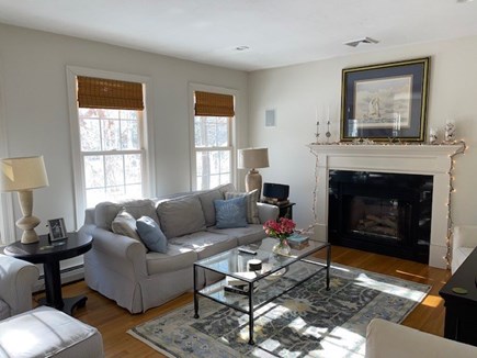 Cataumet Cape Cod vacation rental - Living Room - Gas Fireplace