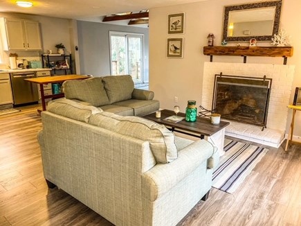 Brewster Cape Cod vacation rental - Living room open to kitchen