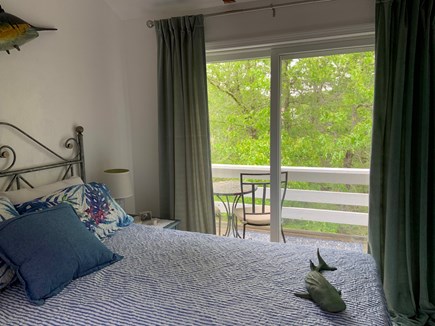 Popponesset-New Seabury Cape Cod vacation rental - 2nd queen bedroom w/ quaint balcony and bistro, smart TV