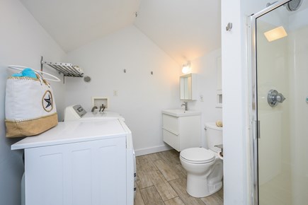 South Dennis Cape Cod vacation rental - Bedroom 2 with ensuite full Bathroom 1 - washer / dryer