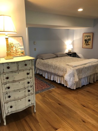 Brewster, Ocean Edge Bayside Cape Cod vacation rental - Lower level queen sized bed and dresser
