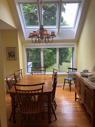 Brewster, Ocean Edge Bayside Cape Cod vacation rental - Dining room—treehouse view