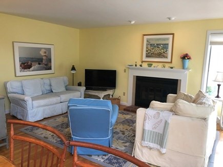 Brewster, Ocean Edge Bayside Cape Cod vacation rental - Sun-filled living room
