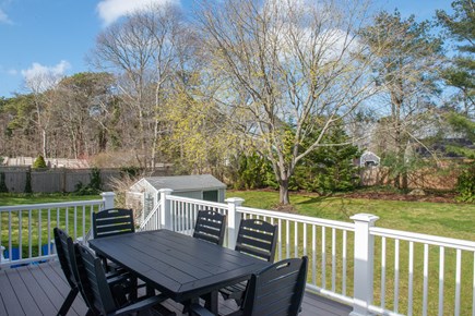 Dennis Cape Cod vacation rental - A lovely elevated deck (with retractable awning!)!