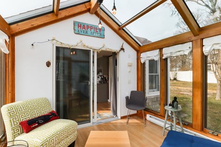 Eastham Cape Cod vacation rental - Sun room off the kitchen with the BEST views of the water!