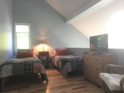 Brewster, Ocean Edge  Cape Cod vacation rental - Open Loft with two twin-sized beds and TV