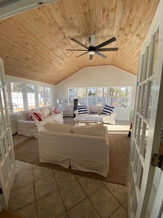 South Yarmouth Cape Cod vacation rental - 2nd living area a 20x20 Four Seasons Porch with sofa sleeper.