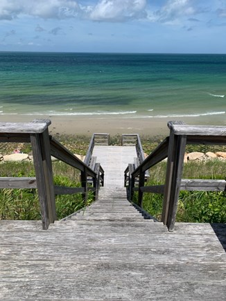 Dennis Cape Cod vacation rental - Private stairs to the private bay beach