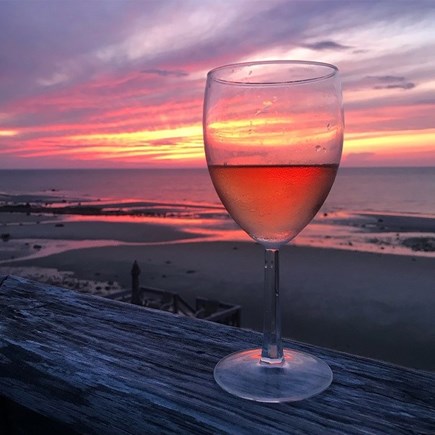 Dennis Cape Cod vacation rental - A nightly spectacular from your private beach decks