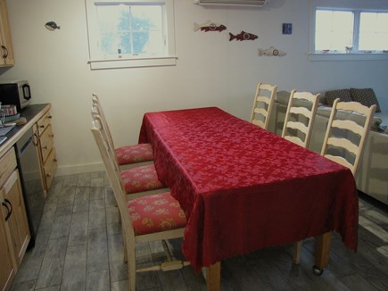 Plymouth, Priscilla Beach MA vacation rental - Kitchen dining table to accommodate 8 to 10.