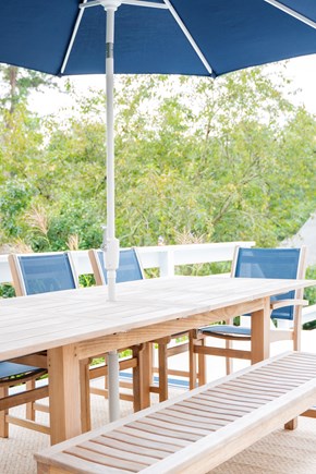 Chatham Cape Cod vacation rental - Outdoor teak dining table for 10