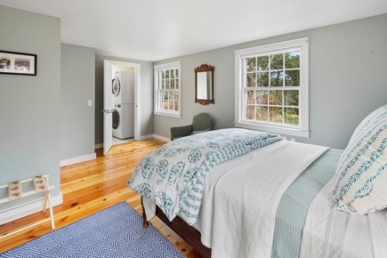 Chatham Cape Cod vacation rental - Queen Bedroom on the First Floor w/ Laundry next to Full Bath