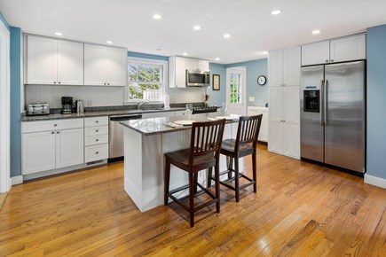 Chatham Cape Cod vacation rental - Kitchen Island with Wine Fridge in the Back