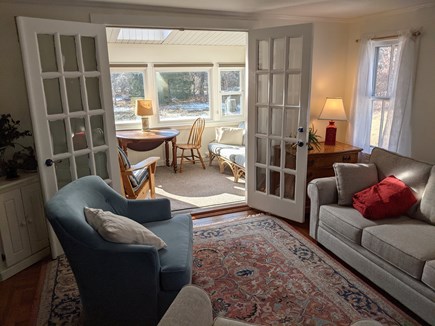 North Eastham Cape Cod vacation rental - Living Room to Sun Porch