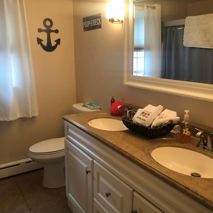 Yarmouth Cape Cod vacation rental - Main flr bath w/ double vanity & shower. Also 2nd flr bathroom.