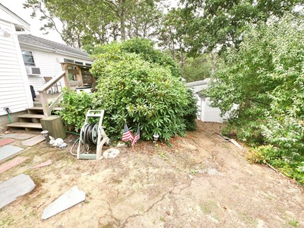 Wellfleet Village Cape Cod vacation rental - Showing rear deck and path leading down to the separate cottage