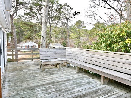 Wellfleet Village Cape Cod vacation rental - Rear Deck for BBQ'ing & hanging out