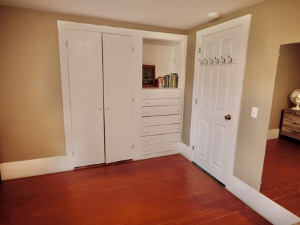 Wellfleet Village Cape Cod vacation rental - Bedroom 3, showing closet and built-in dresser