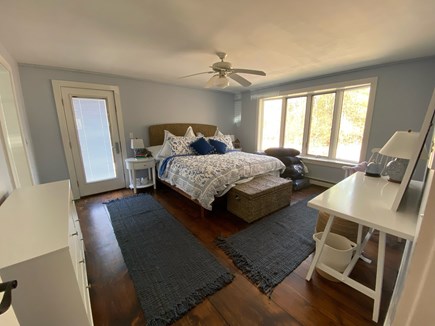 West Falmouth Cape Cod vacation rental - Downstairs master king bedroom, desk, remote controlled blinds