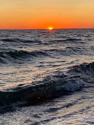 West Falmouth Cape Cod vacation rental - Sunset at Old Silver Beach
swim in the warm bay water, soft sand