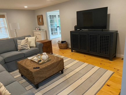 South Harwich Cape Cod vacation rental - Family room w/ sectional and Roku TV