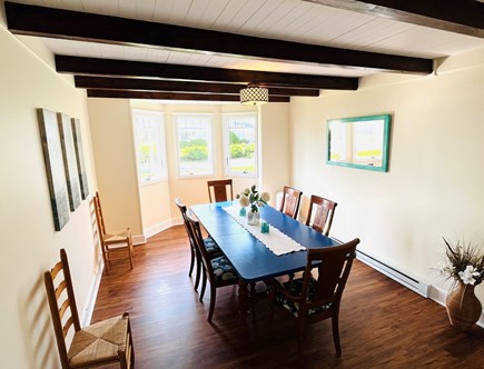 Yarmouth on Lewis Bay Cape Cod vacation rental - Extra large dining room w/ water views.