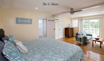 East Orleans Cape Cod vacation rental - Beachcomber-THE C*SHORE-Bedroom 3- 2nd fl pvt bath- King, Twin