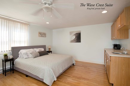 East Orleans Cape Cod vacation rental - Beachcomber- WAVE CREST SUITE- Bedroom 4- studio apartment-King