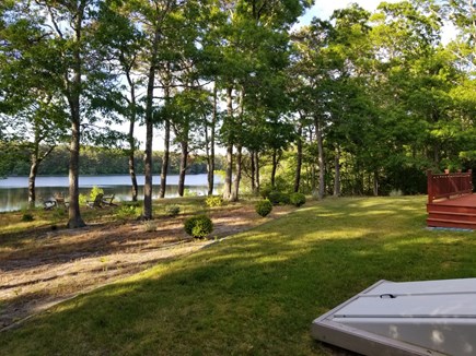Harwich Cape Cod vacation rental - Relax by the pond in the Adirondack chairs.
