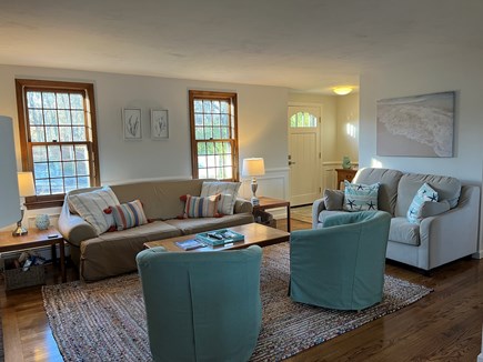 Harwich Cape Cod vacation rental - Living Room with big screen television.