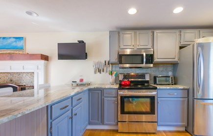 Mashpee Cape Cod vacation rental - Kitchen with stainless steel appliances