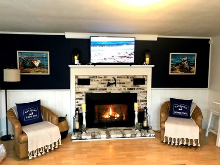 Dennis Port Cape Cod vacation rental - Cozy Fireplace