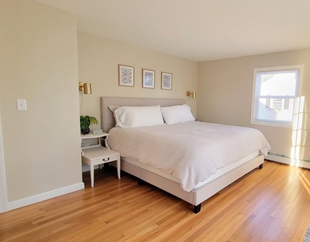 Centerville Cape Cod vacation rental - 1st-floor king bedroom with gorgeous lake views and deck.