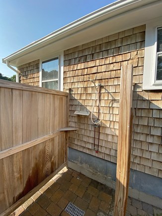 South Dennis Cape Cod vacation rental - An outdoor shower is a must after coming home from the beach!