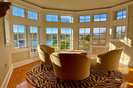Yarmouth  Cape Cod vacation rental - Sitting area in game room overlooking the water view