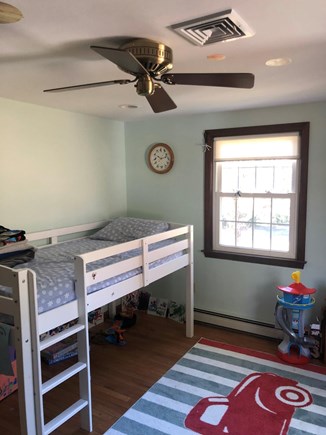Eastham Cape Cod vacation rental - Kid's bedroom with two windows and lofted bed